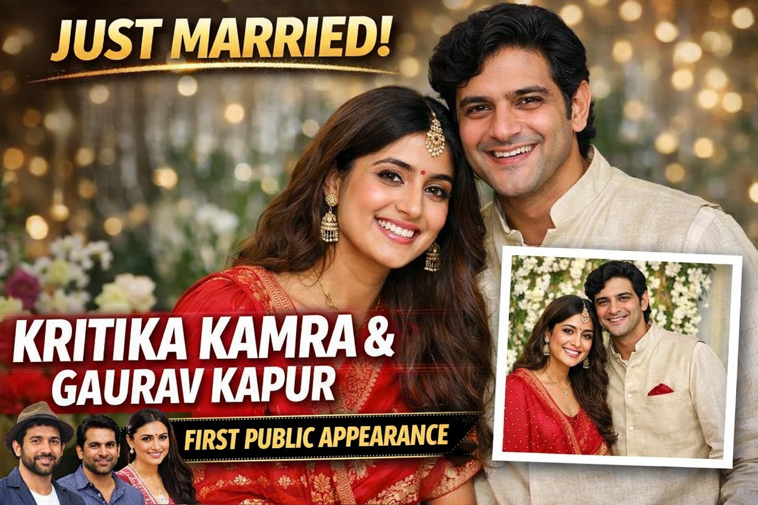 Kritika Kamra and Gaurav Kapur Make First Public Appearance as Husband and Wife After Intimate Mumbai Wedding